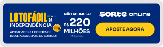 Todos os resultados da Lotofácil da Independência: veja os sorteios anteriores e as dezenas sorteadas 1 Banner pequeno blog Lotofacil Independencia 3